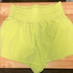 Women's Neon Yellow Shorts